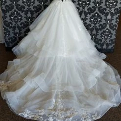 Something Blue CallaBlanche Wedding Dress 121230 Size 12 Tulle/Beads White Sleeveless Deep V 9 Something Blue CallaBlanche Wedding Dress 121230 Size 12 Tulle/Beads White Sleeveless Deep V