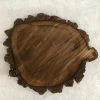 Something Blue Wood Cookie Wood Dark Brown Size 8.5"x9.5" WOOD DECOR