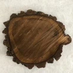 Something Blue Wood Cookie Wood Dark Brown Size 8.5"x9.5" WOOD DECOR