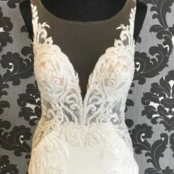 Something Blue WEDDING DRESSES Martina Liana ML1013 Women's Wedding Dress Beaded Lace/ Crepe