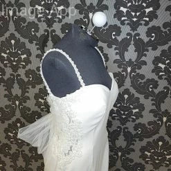 Something Blue Allure Bridal 9766 Women's Wedding Dress Crepe/Tulle Ivory WEDDING DRESSES