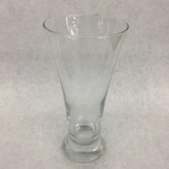 Something Blue Wedding Vase Glass Clear Size 8" Pilsner VASES