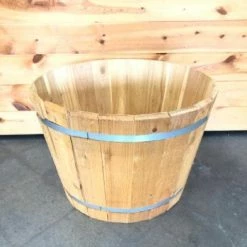 Something Blue Real Wood Products Planter Wood Brown Size 22"x15" FLORAL DECOR
