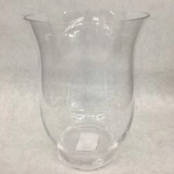 Something Blue Vase Size 10" Glass Clear Urn VASES
