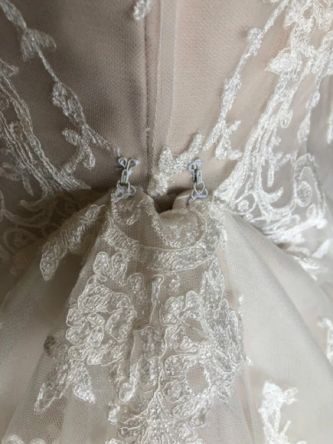 Something Blue Maggie Sottero 5MB657 Wedding Dress Lace Blush/Ivory WEDDING DRESSES 12 Something Blue Maggie Sottero 5MB657 Wedding Dress Lace Blush/Ivory WEDDING DRESSES