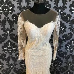 Something Blue WEDDING DRESSES Stella York SEBASTIAN 6176 Women's Wedding Dress Lace Ivory/Nude Size 10
