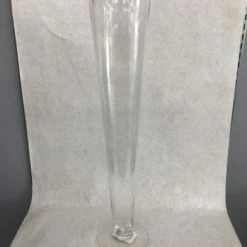 Something Blue Vase Size 24" Glass Clear Pilsner VASES DECOR
