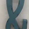 Something Blue PICK UP ONLY "&" Sign Size 16"x39" Metal Slate SIGNS
