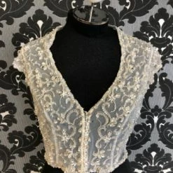 Something Blue NEW ARRIVALS Essense Of Australia Jacket020 Topper Beaded Silver/ivory Size 12