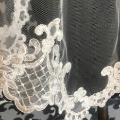 Something Blue JL Johnson Veil Tulle Ivory Lace VEILS