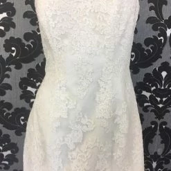Size 14 Off White Pronovias Lace Strapless Mermaid Modified Sweetheart