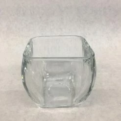 Something Blue Wedding Vase Glass Clear Size 3.25" VASES