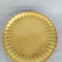 Something Blue DECOR Cake Stand Size 11.5"x3" Plastic Gold Round CAKE ACCESSORIES