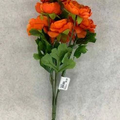 Something Blue Mainstay Ranunculus Floral Orange Size 18.75" FLORAL DECOR
