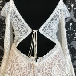 Something Blue Wilderly Bride F209 Size 26 Ivory And Nude Lace Off The Shoulder A-line WEDDING DRESSES