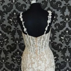 Something Blue WEDDING DRESSES CallaBlanche 121101 Wedding Dress Size 12 Sequin/Lace Ivory Sleeveless