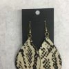 Something Blue Wedding JEWELRY Panache Ivory/Black Spotted Teardrop Earrings