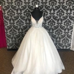 Something Blue Abella London Women Wedding Dress Glitter Tulle Ivory Size 14 WEDDING DRESSES