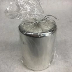 Something Blue Michaels Pillar Candle Wax Silver Size 4" CANDLES DECOR