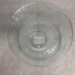 Something Blue Vase Glass Clear Size 11" Hourglass VASES DECOR