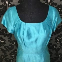 Something Blue Size 10 Pool Lugo 221 Cocktail Linen Cap Sleeve FORMAL/MOTHER'S DRESSES