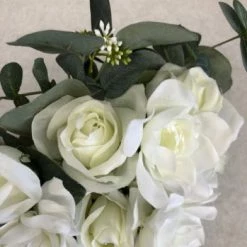 Something Blue DECOR Bouquet Floral White/Green Size 12