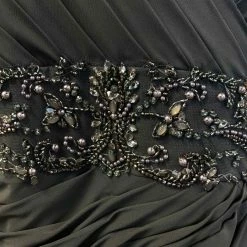 Something Blue FORMAL/MOTHER'S DRESSES Cameron Blake 217641 Formal Chiffon/Beaded Smoke Size 26W