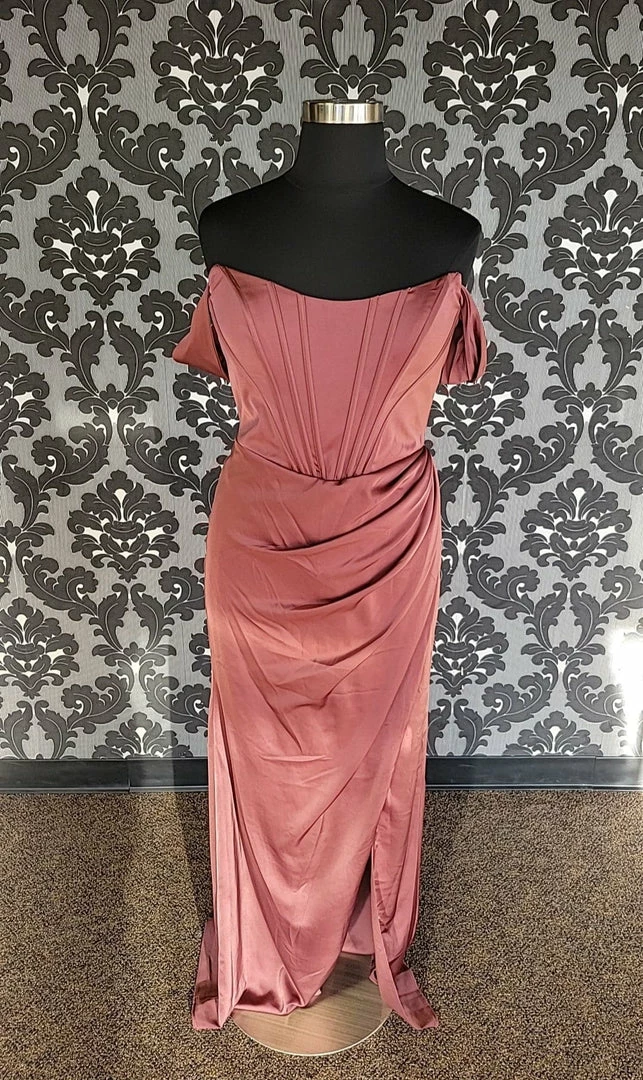 Something Blue Cinderella Divine 7484C Prom Dress Satin Rosewood FORMAL DRESSES NEW ARRIVALS 3 Something Blue Cinderella Divine 7484C Prom Dress Satin Rosewood FORMAL DRESSES NEW ARRIVALS