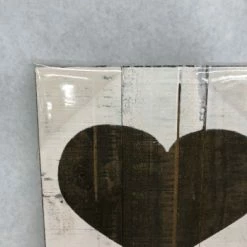 Something Blue "love" Sign Size 16"x9.5" Wood Brown/White SIGNS DECOR