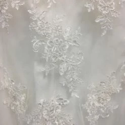 Something Blue WEDDING DRESSES Allure Romance Wedding Dress Lace Ivory Size 32 Strapless A-line