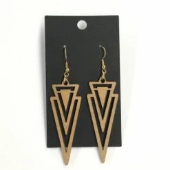 Something Blue Earrings Wood Jewelry