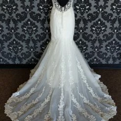 Something Blue Sincerity 44228 Wedding Dress Size 12 Lace/Tulle Ivory Illusion V-Neck WEDDING DRESSES 11 Something Blue Sincerity 44228 Wedding Dress Size 12 Lace/Tulle Ivory Illusion V-Neck WEDDING DRESSES