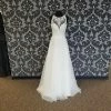 Something Blue Mori Lee Wedding Dress Tulle/Lace Ivory Size 4 A-line AS IS SMALL RUNS/STAIN
