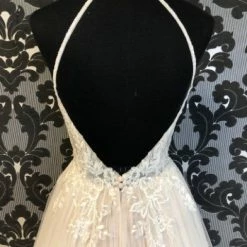 Something Blue Stella York 7117IV Wedding Dress Size 10 Tulle/Lace Ivory Sleeveless A-line