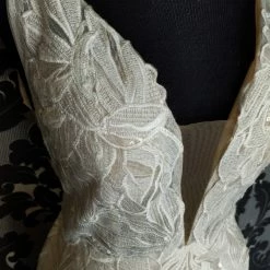 Something Blue WEDDING DRESSES CallaBlanche 19105 Wedding Dress Size 12 Lace Ivory Sleeveless Fit & Flare