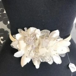 Something Blue BelBT040 Belt Satin/Beaded Ivory BELTS