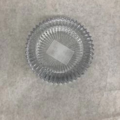 Something Blue Candy Dish Size 6"x1.5" Glass Clear CONTAINER DECOR