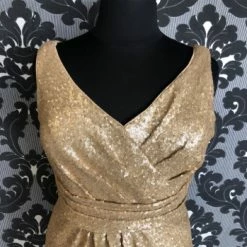 Something Blue FORMAL/MOTHER'S DRESSES Bill Levkoff Women Formal Sequin Gold Size 18 FORMAL DRESSES