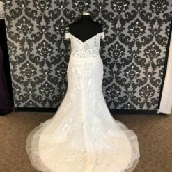 Something Blue Casablanca 2419 McKenzie Women's Wedding Dress Blush/ivory 2 Pc Detachable Train