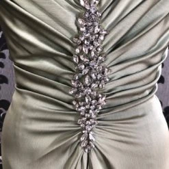 Something Blue FORMAL/MOTHER'S DRESSES Jade Couture K158015 Formal Silk Celadon Size 6