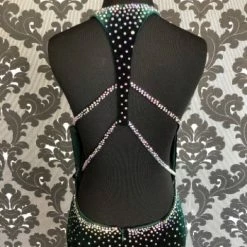 Something Blue NEW ARRIVALS Jovani Prom Dress Velvet Emerald Size 4 PROM CLEARANCE