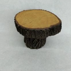 Something Blue NEW ARRIVALS Cake Stand Size Aprox 6.5"x9.5" Wood Brown RENTAL