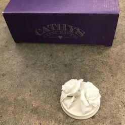 Something Blue Wedding Place Card Holder Porcelain Ivory Size 6ct Cathy's Concept Collection SIGNS DECOR