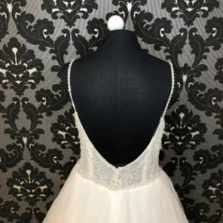 Something Blue WEDDING DRESSES House Of Wu 15672 Women's Wedding Dress Tulle Blush/ivory V-Neck