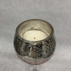 Something Blue DECOR Goblet Mercury Glass Rose Gold Size Small CANDLES