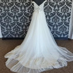 Something Blue As Is Wtoo Size 10 Off The Shoulder A-Line Wedding Dress WEDDING DRESSES