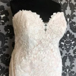 Something Blue Stella York 6814CR Wedding Dress Lace/Tulle Champagne/Ivory WEDDING DRESSES