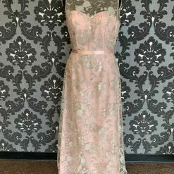 Something Blue FORMAL/MOTHER'S DRESSES Ashley Justin Formal Lace/Sequin Blush/Silver Size 16