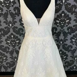 Something Blue Justin Alexander JOSETTE 88016 Women's Wedding Dress Lace Ivory Size 12 WEDDING DRESSES