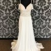 Something Blue Madison James Mj453 Women's Wedding Dress Chiffon/Lace Size 12 2 Something Blue Madison James Mj453 Women's Wedding Dress Chiffon/Lace Size 12